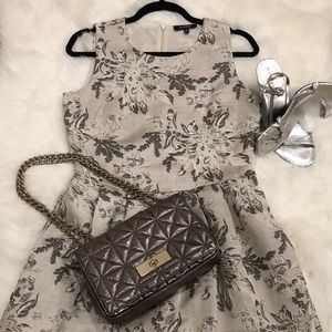 Allen B. Le Pouf Fit & Flare Dress